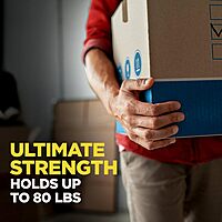 Scotch Heavy Duty Shipping Packaging Tape, 1 Dispensered Roll, 1.88 x 38.2 yd, Great for Packing, Shipping & Moving