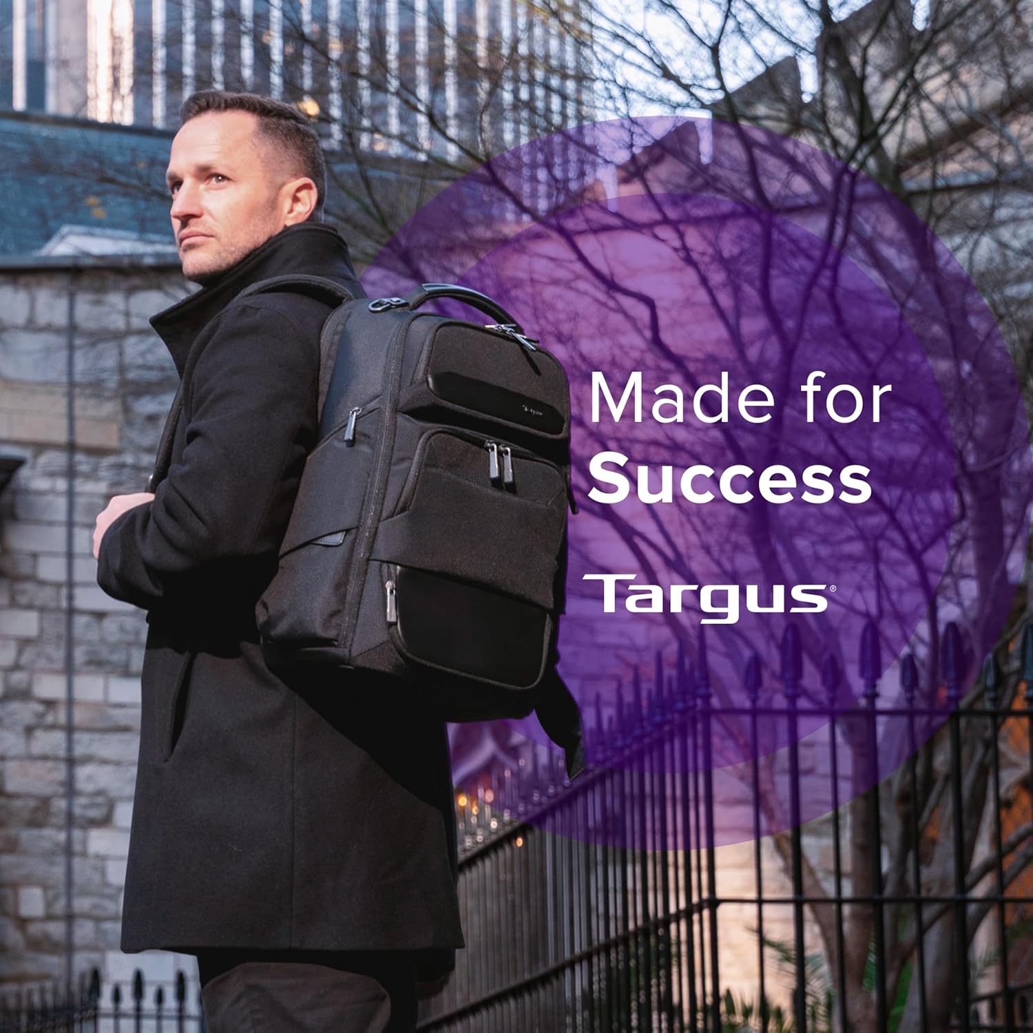 Targus 15-16 Inch Heritage Luxe Backpack, Professional Laptop Backpack with Padded Laptop Compartment