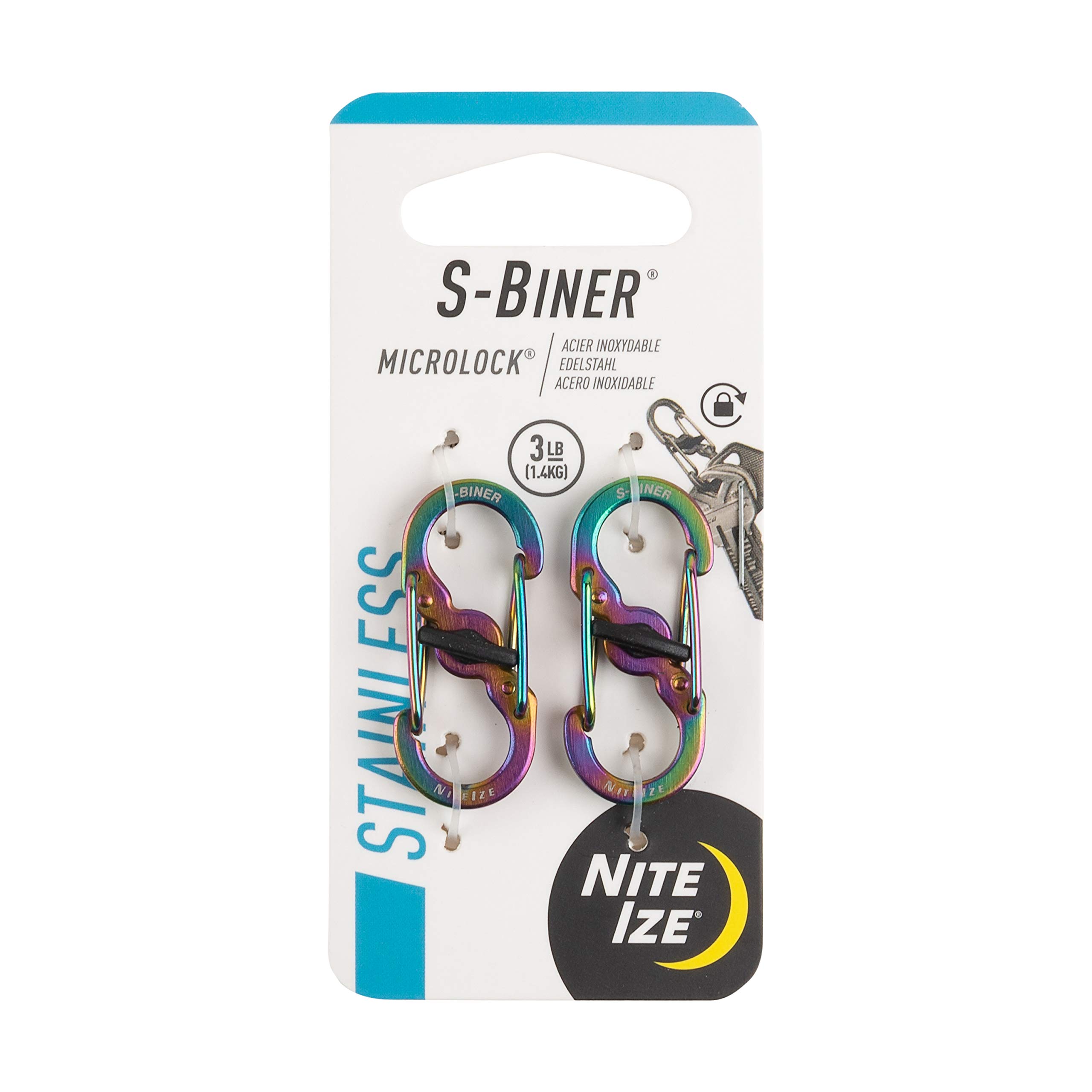Nite Ize S-Biner MicroLock Stainless Steel Dual-Gate Carabiner Key Holder