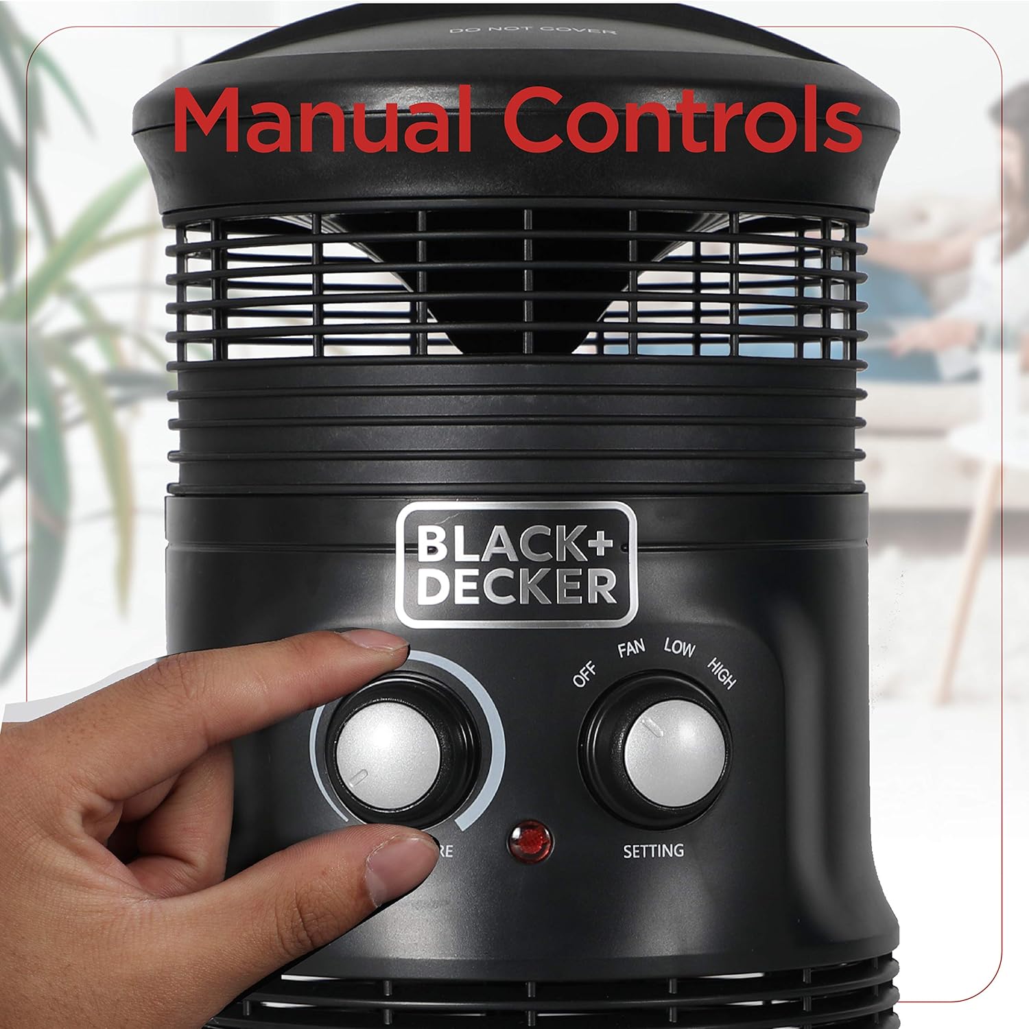 Black+Decker 360° Portable Heater Fan Combo 2in1 Personal Mini Space Heater