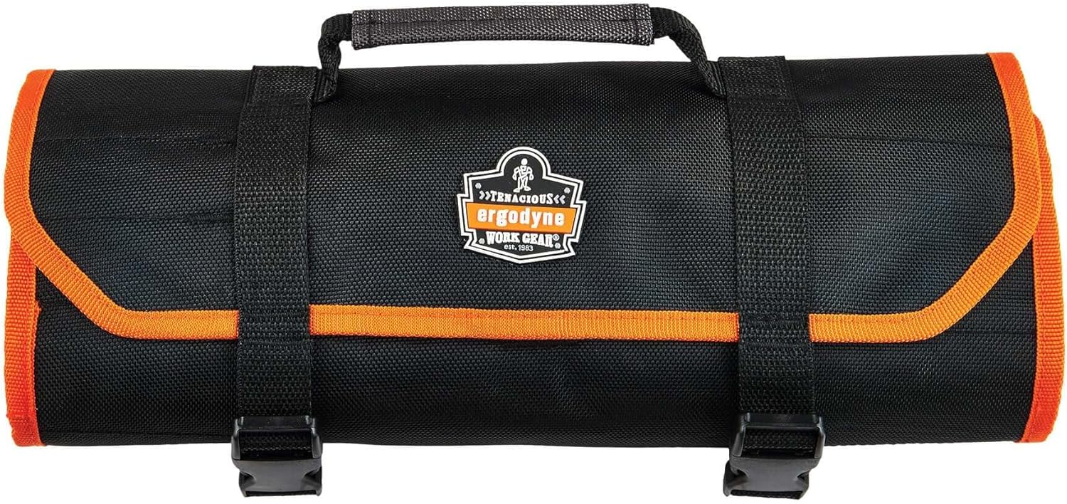 Ergodyne Arsenal 5871 Tool Roll-Up Pouch, 21-Pockets, Polyester, Black , Tall