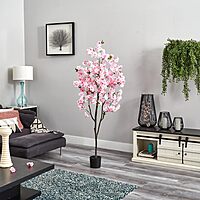Nearly Natural 6ft. Cherry Blossom Artificial Tree