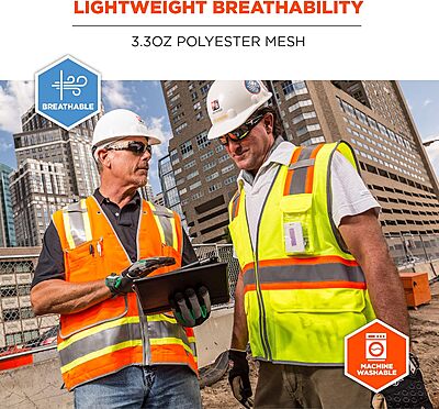 Ergodyne GloWear 8246Z Two-Tone Mesh High-Visibility Safety Vest