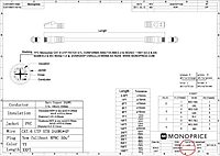 Monoprice 0.5FT 24AWG Cat6 550MHz UTP Ethernet Bare Copper Network Cable - White (Pack of 2) White 1 Count (Pack of 2)