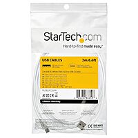 StarTech.com USB A to USB C Charging Cable - USB 2.0, Aramid Fiber