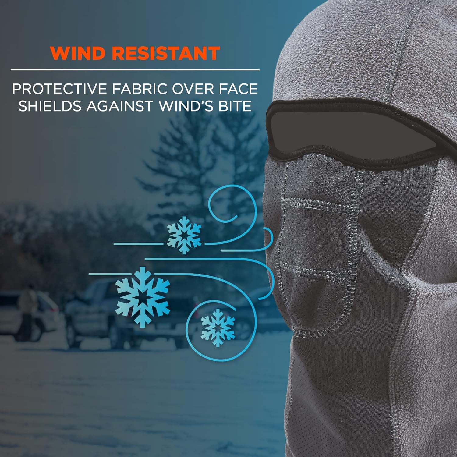 Ergodyne N-Ferno 6823 Wind-Proof Hinged Balaclava Face Mask