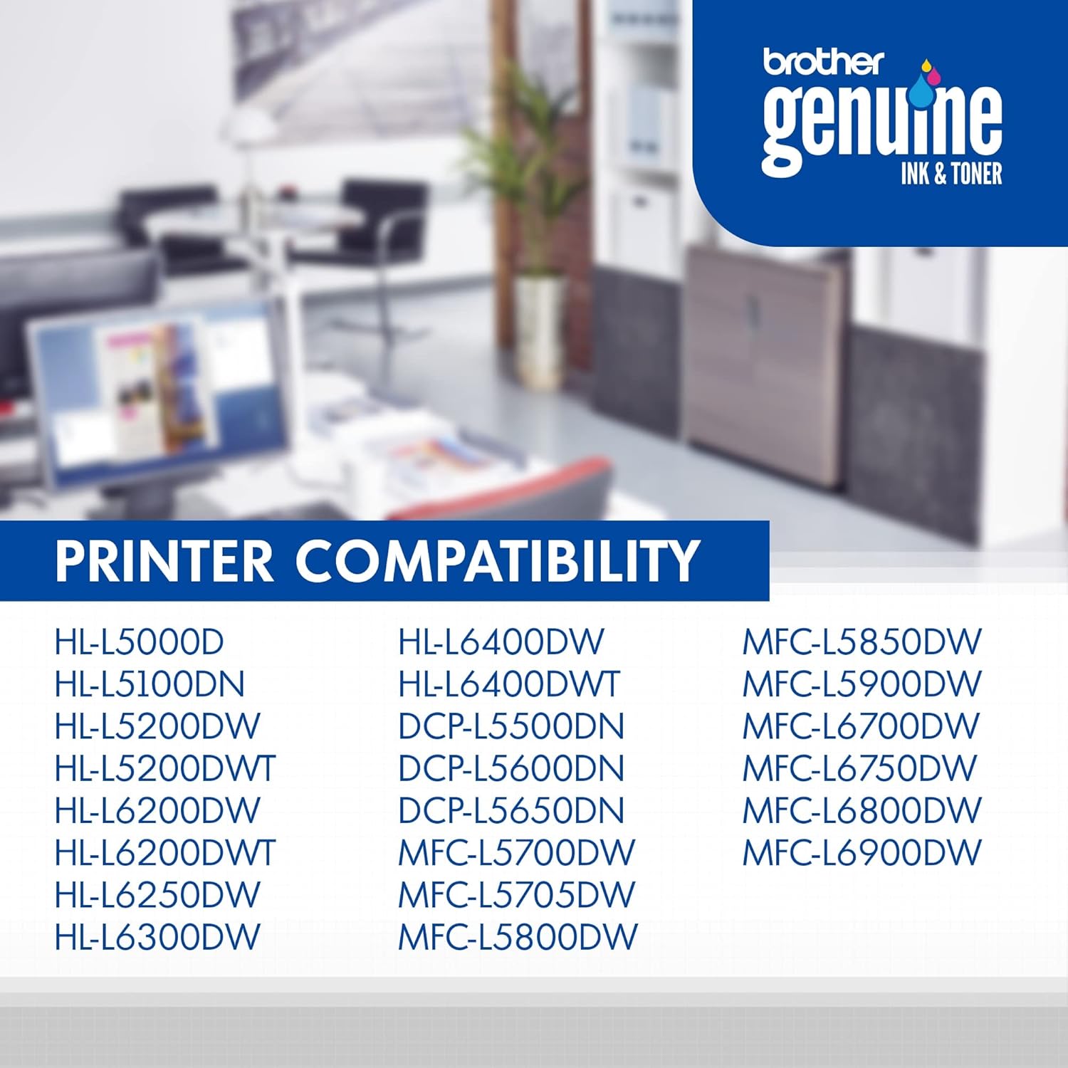 Brother Genuine High Yield Toner Cartridge, TN850, Replacement Black Toner, Page Yield Up to 8,000 Pages