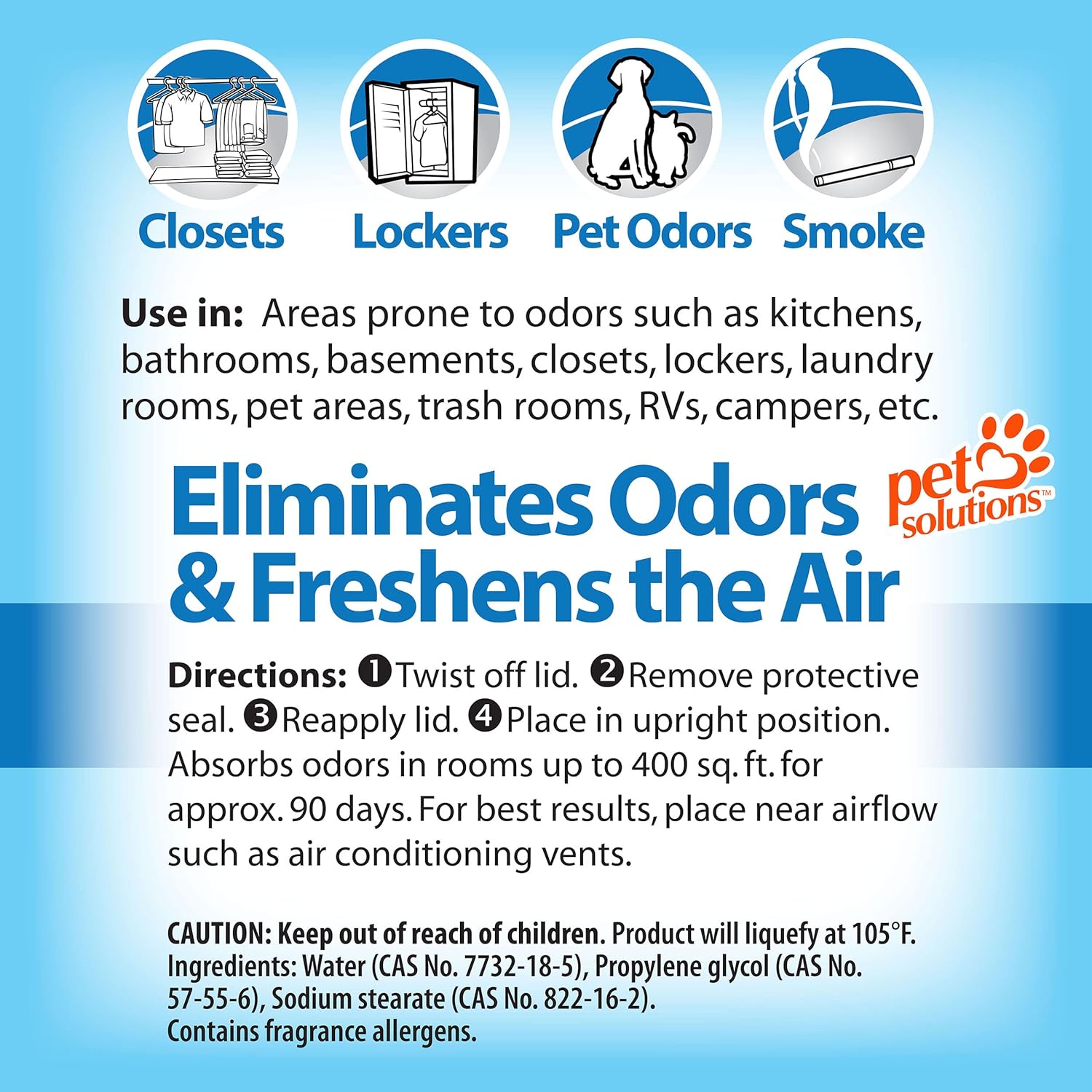 OdoBan Solid Odor Absorber Air Freshener, Fresh Linen Scent, 14 Oz
