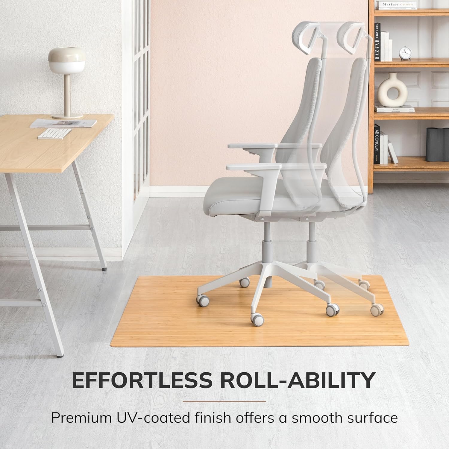 Anji Mountain Office Chairmat Thickest & Sturdy Bamboo Chairmats Highly Premium Quality Anti-Slip Heavy Duty