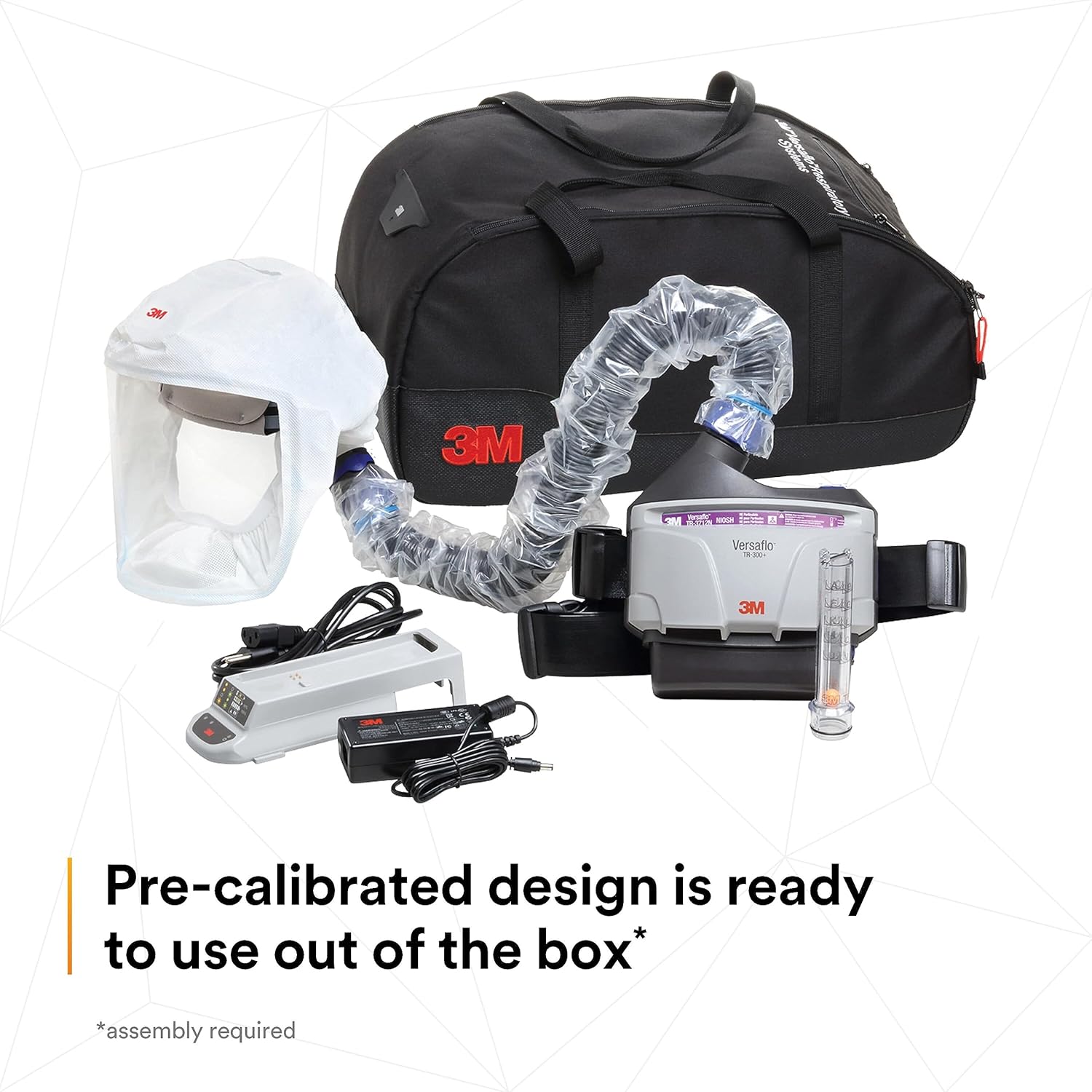 3M PAPR Respirator, Versaflo Powered Air Purifying Respirator Kit, TR-300N+ HKL, Healthcare, M/L Headcover, Lightweight