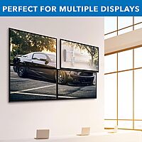 Mount-It! Tilting TV Wall Mount for 43"-90" TVs, Ultra Slim Heavy-Duty, White