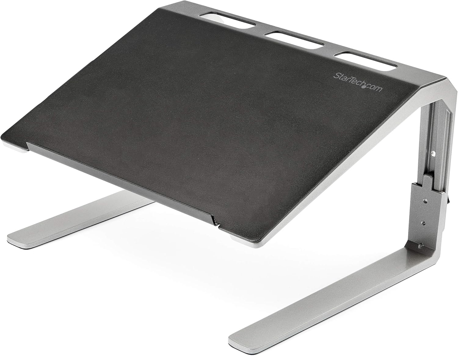 StarTech.com Adjustable Laptop Stand - Heavy Duty Steel & Aluminum - 3 Height Settings - Tilted