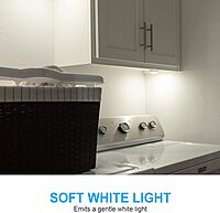 GE LED Mini Touch Light, Battery Operated, Stick-On Tap Light, Wireless and Portable, Ideal for Under Cabinet, Closet, or Cupboard Use, White – 55219 (1 Pack) Mini Touch Light 1 Pack