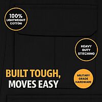 CAMPCO Humvee Utility Safari Vest - 100% Cotton Tactical Travel Vest