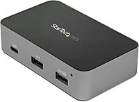 StarTech.com 4-Port USB C Hub - USB 3.2 Gen 2 (10Gbps) - 3x USB-A & 1x USB-C - Powered - Universal Power Adapter Included