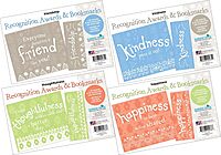 Barker Creek Award & Bookmark Set, Encourage Thoughtfulness, Mixed-Design, 120 Awards (30 Each of 4 Designs), 120 Coordinating Bookmarks (30 Each of 4 Designs) (3866) Set of 4