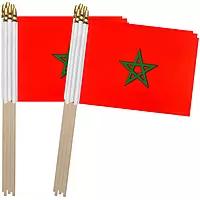 MOROCCO Flag Stick 14CM*20CM