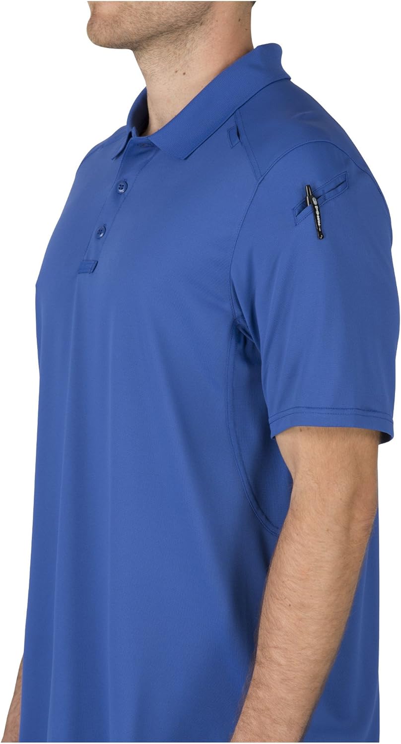 5.11 Tactical Men's Helios Short Sleeve Polo Shirt, Moisture-Wicking, Quick-Drying, Style 41192