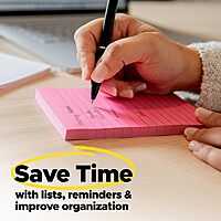 Post-it Super Sticky Notes, 24 Sticky Note Pads, 3 x 3 in., School Supplies for Students, Ideal for Textbooks, Notebooks