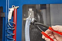 KNIPEX - 10 99 i220 Tools - Ear Clamp Pliers, Front and Side Jaws (1099i220), Red