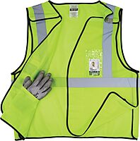 Ergodyne GloWear 8216BA ANSI High Visibility Breakaway Reflective Safety Vest with ID Badge Holder