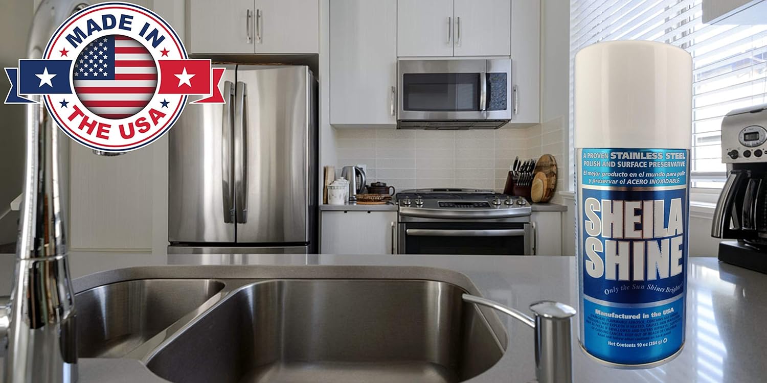 SHEILA SHINE Low VOC Stainless Steel Cleaner and Polish