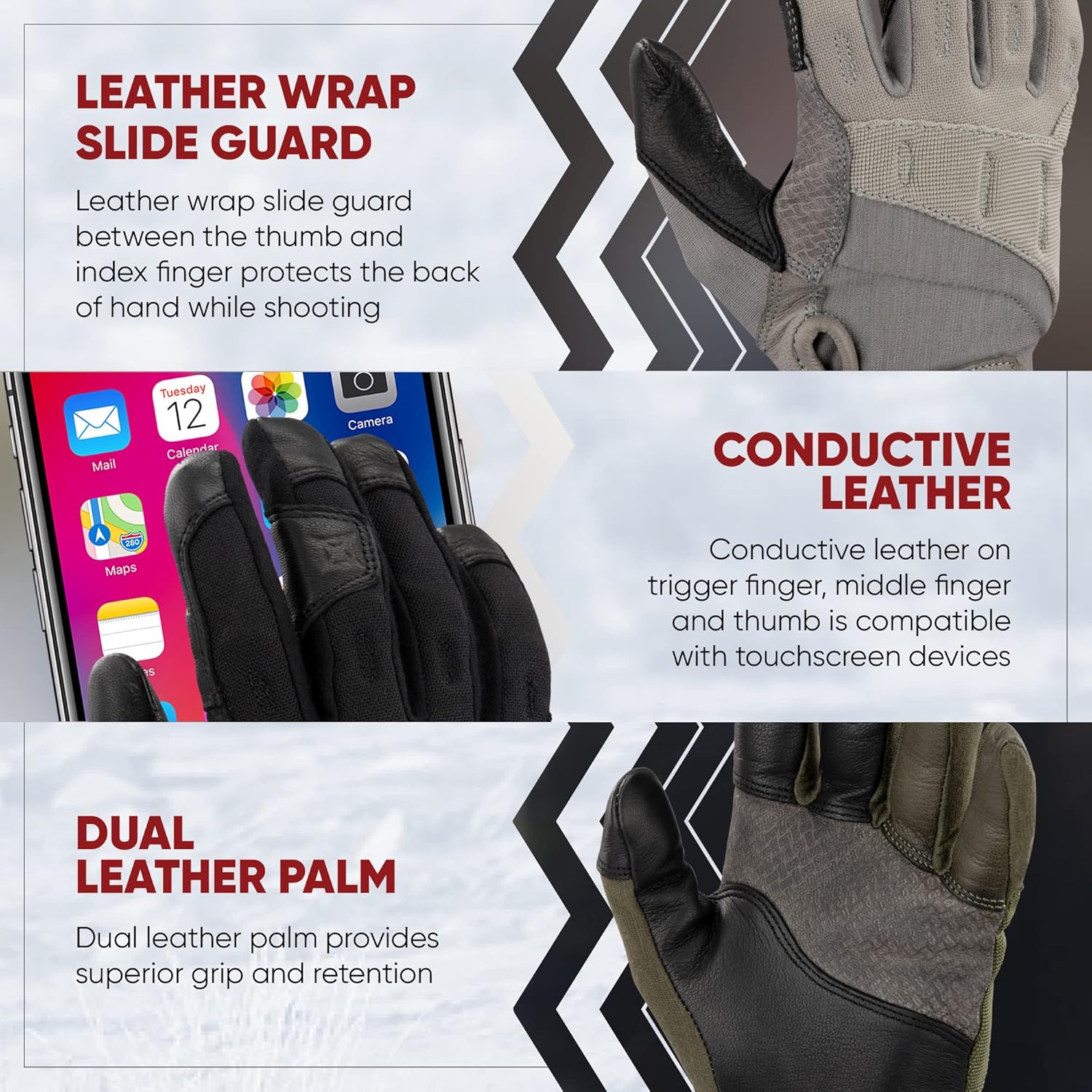 VERTX Move to Contact Mens Tactical Gloves