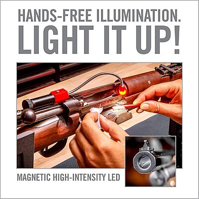 Real Avid Bore Light, Magnetic, High Intensity LED Bore Illuminator with 5” Flexible Neck for Hands Free Operation