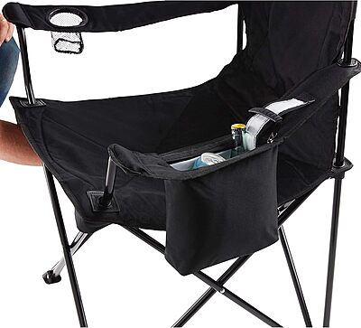 COLEMAN Portable Camping Chair with Built-In 4-Can Cooler, Cushioned Seat & Back
