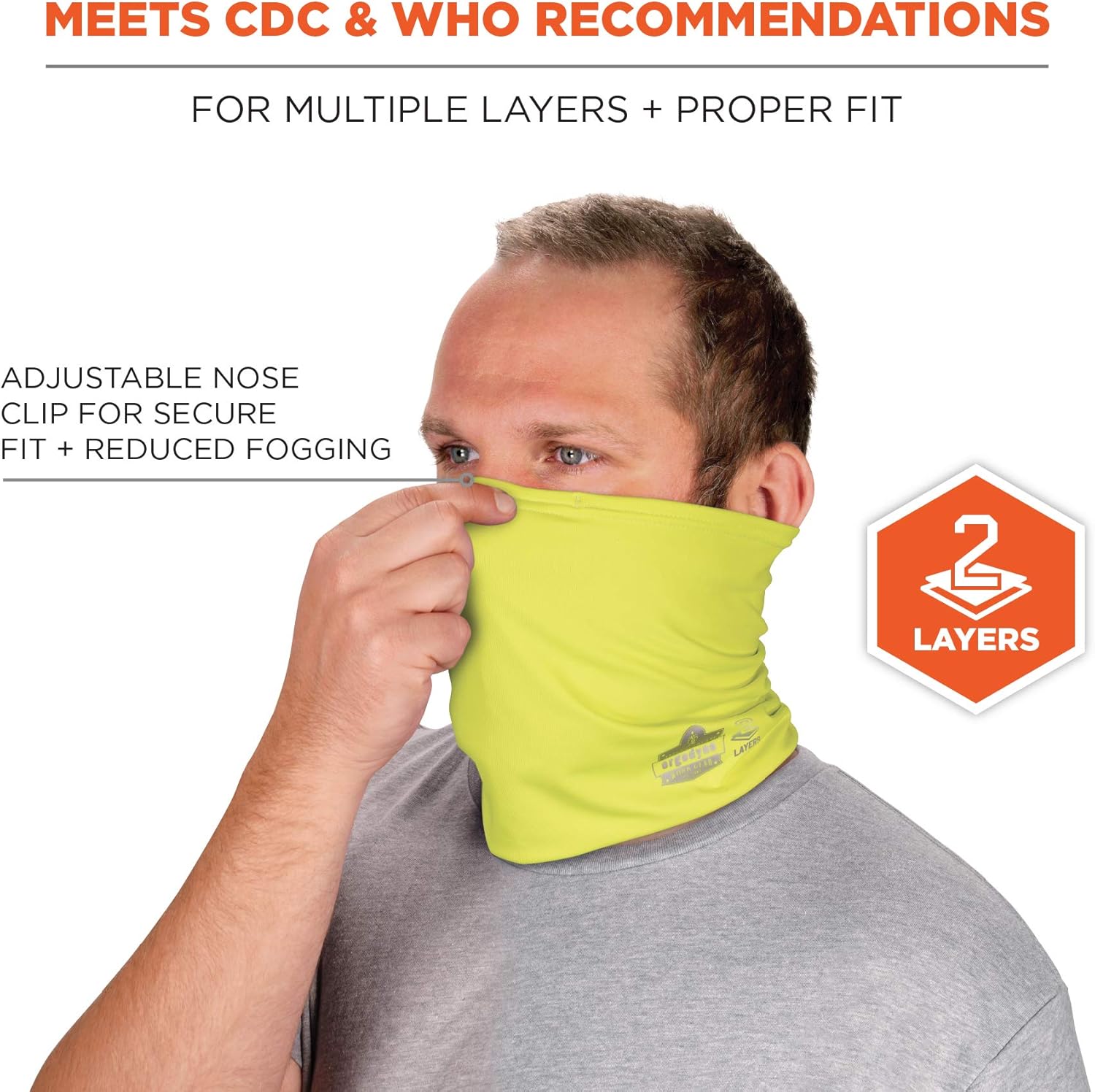 ERGODYNE Chill-Its 6489 2-Layer Cooling Neck Gaiter / Multi-Band