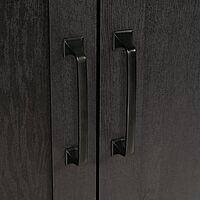 Sauder Select 72inH Bookcase with Doors, Raven Oak Finish