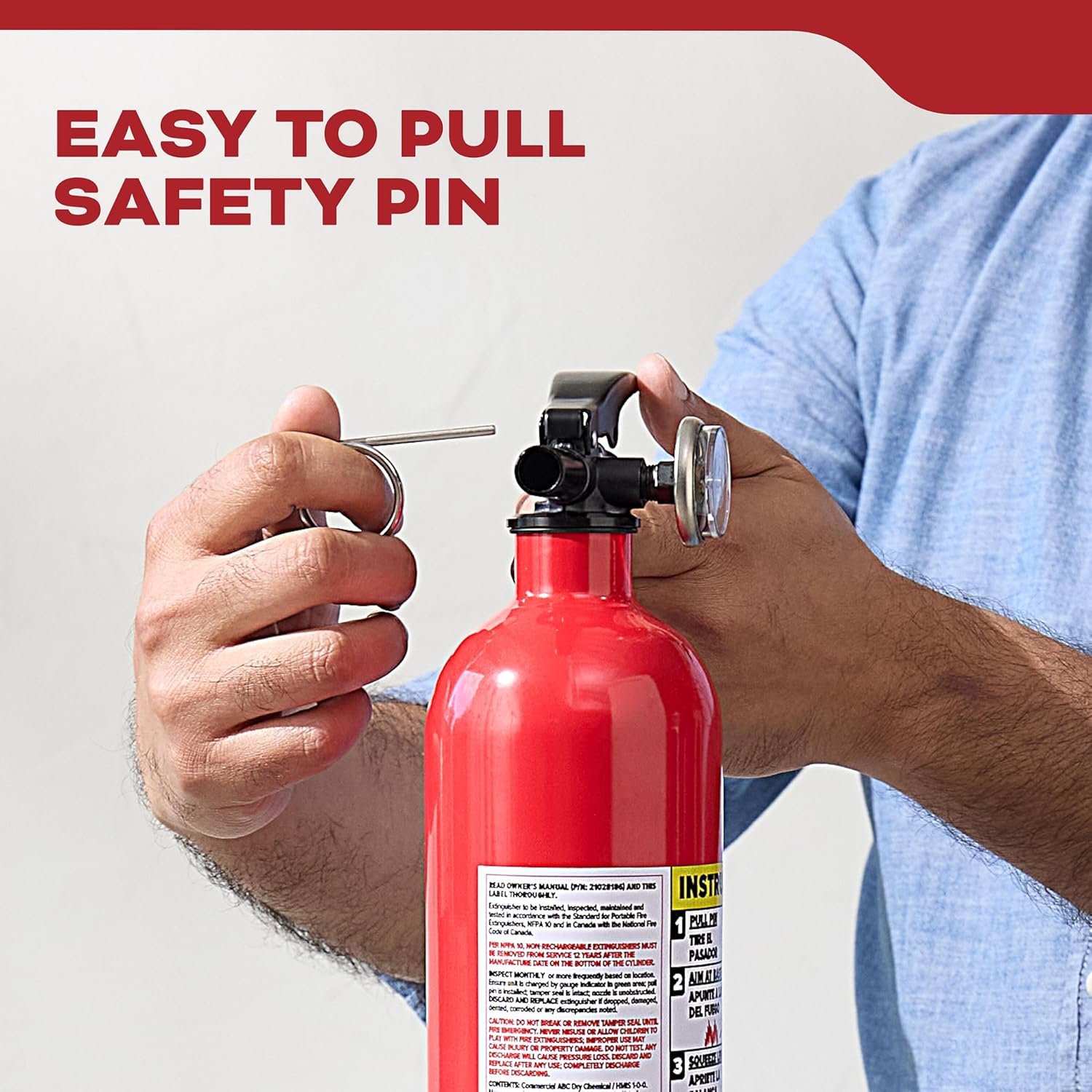 Kidde, FA110G, Multi Purpose Fire Extinguisher for Home, Office, Dorm, Residential, 1A10BC 1 Pack