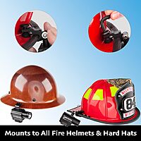 Nightstick NSP-4650B Helmet Mounted Multi-Function Led Dual-Light Flashlight, One Size, Black