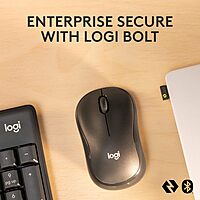 Logitech MK370 Combo for Business, Wireless Full-Size Keyboard and Wireless Mouse, Secure Logi Bolt USB Receiver, Bluetooth