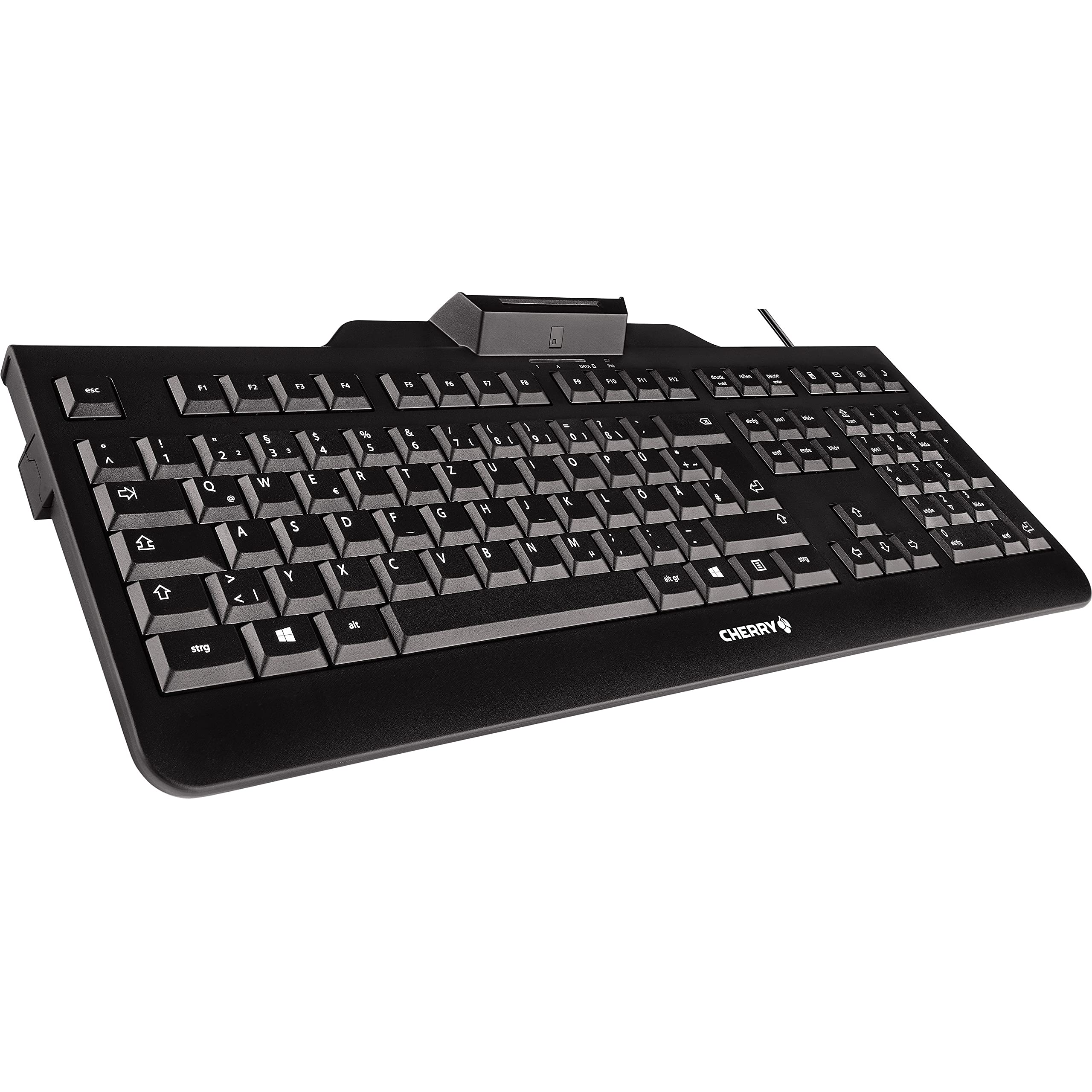 Cherry KC 1000, Smartcard TAA Compliant USB Keyboard (JK-A0104EU-2),Black
