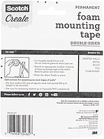 Scotch Foam Mounting Tape, 1/2-in x 150-in, White, 1-Roll