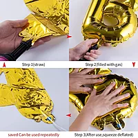 Happy Birthday Banner – Golden Foil
