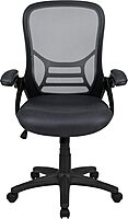 Flash Furniture Porter High-Back Mesh Ergonomic Swivel Office Chair with Adjustable Lumbar Support and Flip-Up Armrests