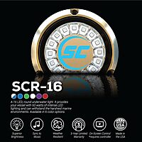 shadow-caster SCR-16 LED Underwater Boat Light - Dual Color Blue/White Combo - Bronze Housing - 60W Suface Mount