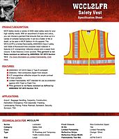 MCR Safety WCCL2LFRL Class 2 Polyester Mesh Flame Resistant Safety Vest with 3M Scotchlite Orange/Silver Reflective Stripe