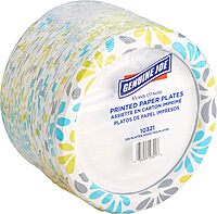 Genuine Joe Printed Disposable Paper Plates