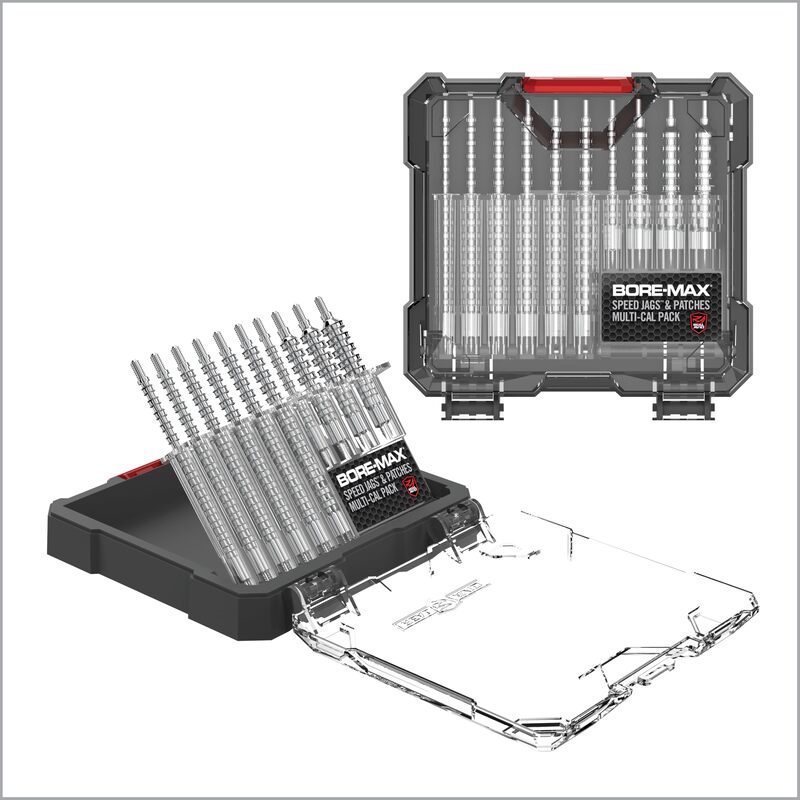 Real Avid Bore-Max Speed Jags & Patches Multi-Cal Pack - Set of 10 Jags for .22-.243Cal 6mm .260Cal 6.5mm. 270Cal. 284 7mm .30Cal 7.62mm 9mm. 40-45Cal