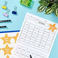 AVERY Matte White Star Labels, Sure Feed Technology, 2-1/4" x 2-3/8"