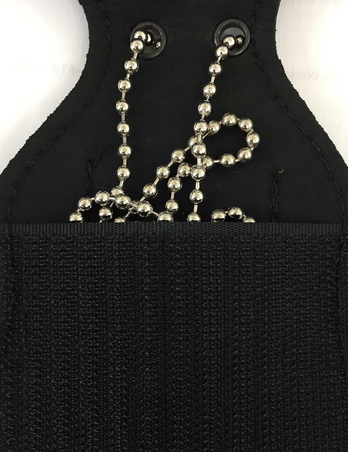 US Border Protection Belt Clip Badge Holder with Pocket and Chain (Black)