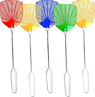 PIC Wire Handle Fly Swatters, Assorted Colors, Pack Of 2 Swatters