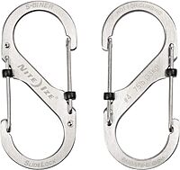 Nite Ize SlideLock Pet S-Biner, Stainless Steel Locking Carabiner for Leash and Gear