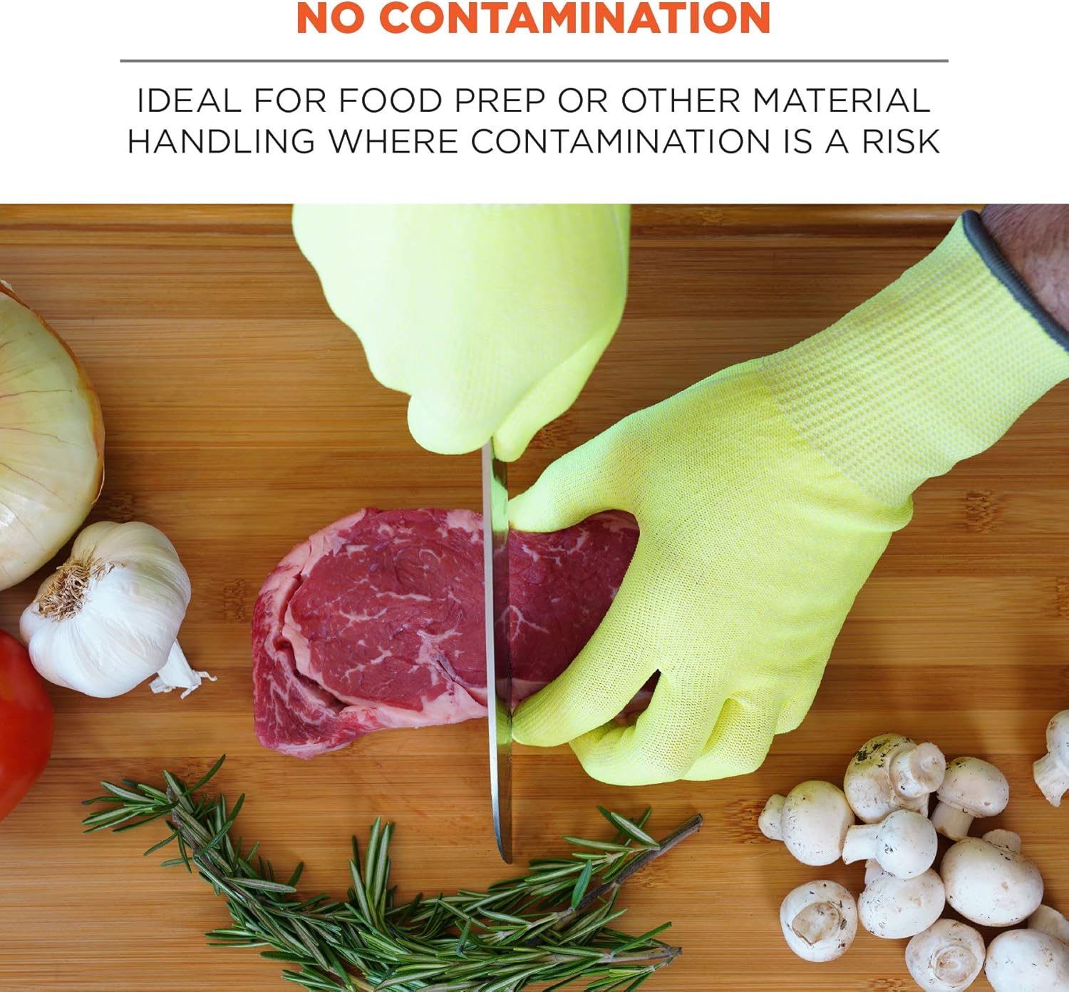 ERGODYNE ProFlex 7040 Cut-Resistant Food-Grade Gloves ANSI A4 / EN388 Level 5