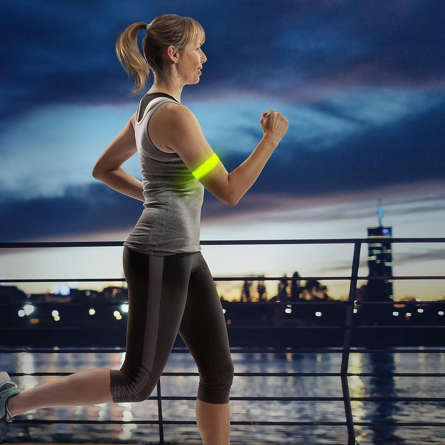 Nite Ize SlapLit Rechargeable LED Slap Wrap - Light-Up Band for Wrists or Ankles