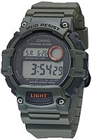 CASIO Mud-Resistant Digital Sport Watch with Resin Strap