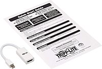 Eaton Tripp Lite Series Mini DisplayPort to HDMI Active Adapter 4K M/F White mDP to HDMI - Adapter - Mini DisplayPort male to HDMI female